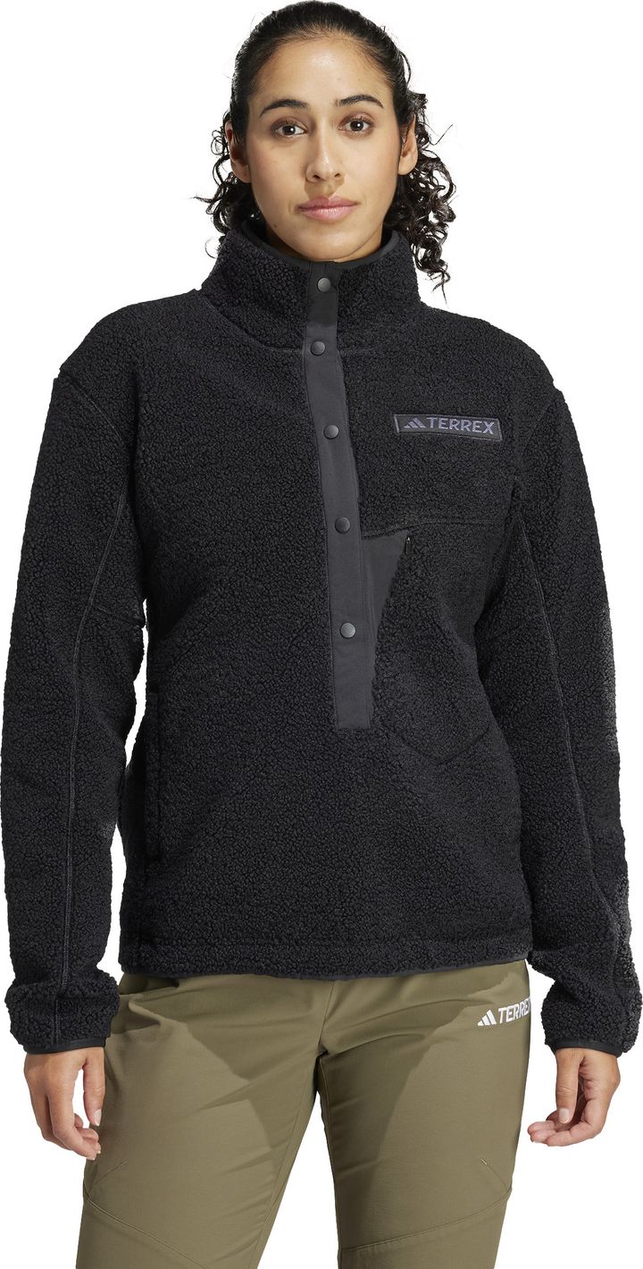 Adidas Women's Terrex Xploric High Pile Fleece Pullover Sweatshirt